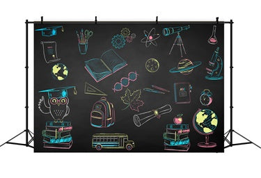Back to School Schulleben Fotohintergrund BRP7-2