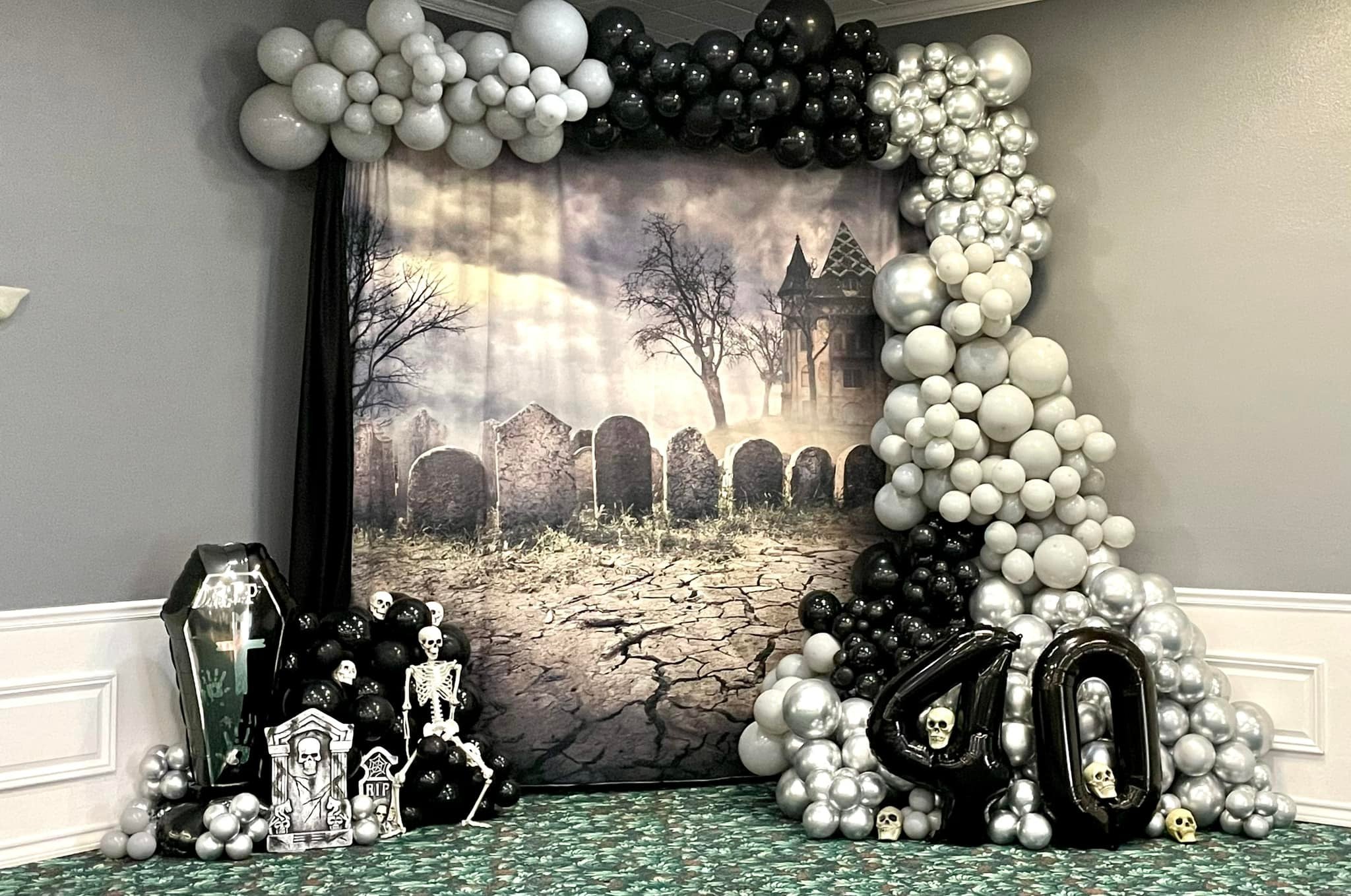 Festival-Hintergründe Halloween-Hintergründe Schloss Gaveyard Kulisse DBD-19026