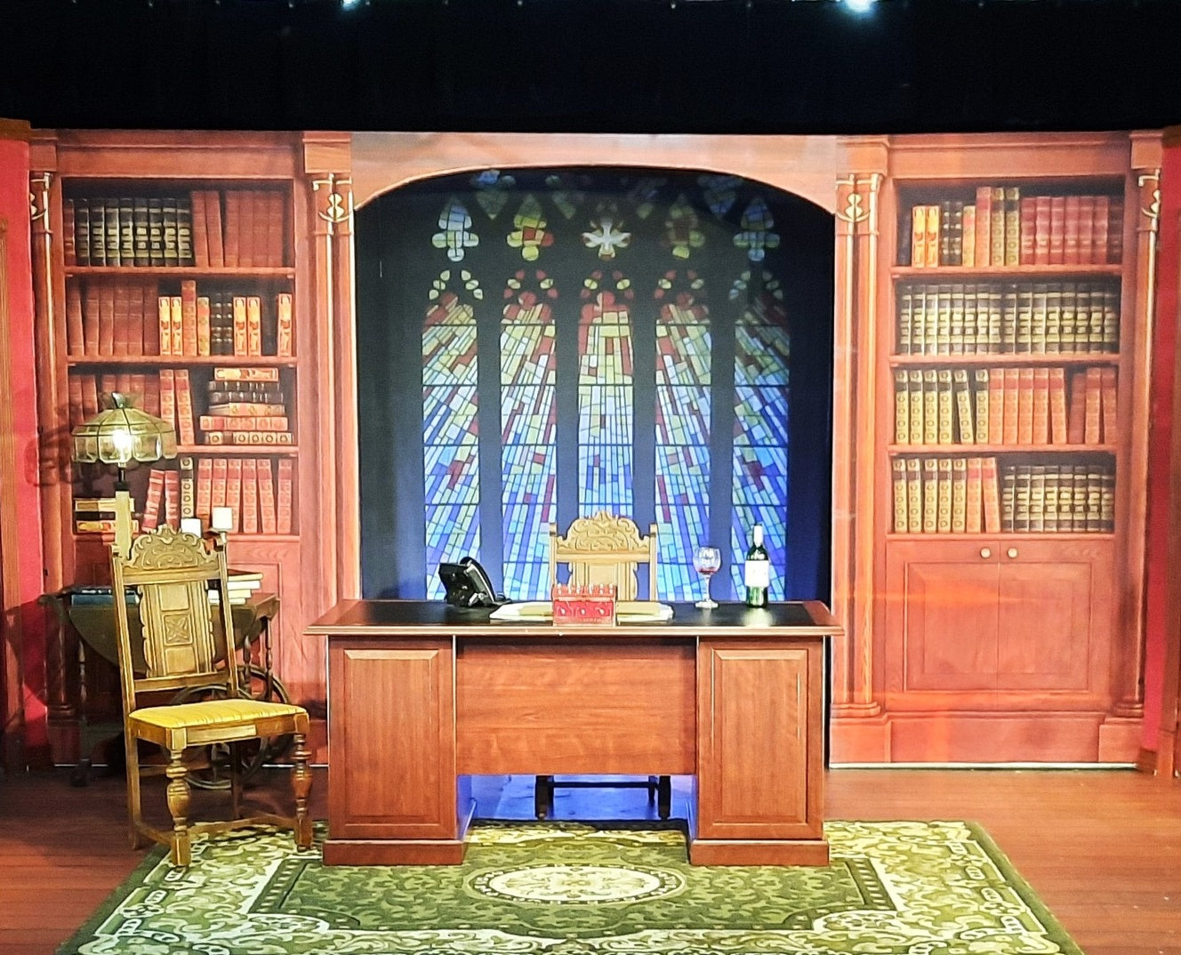 Alte Kirchen-Buntglas-Fenster-Hintergrund SH-999