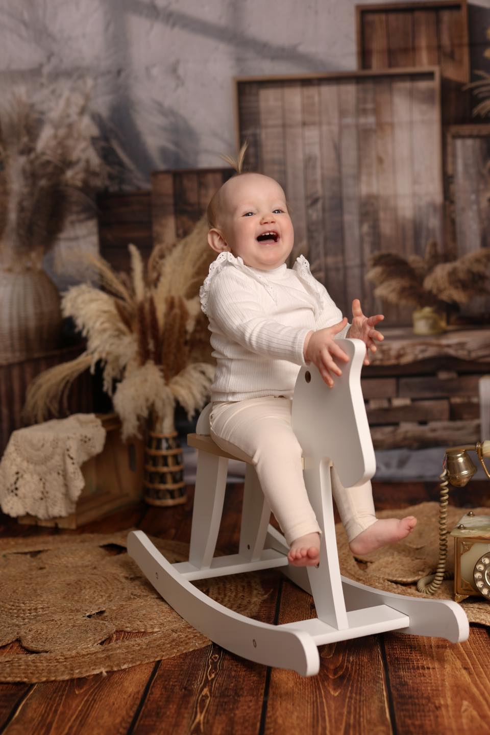 Vintage Holzkisten Floral Boho Backdrop BRP10-84