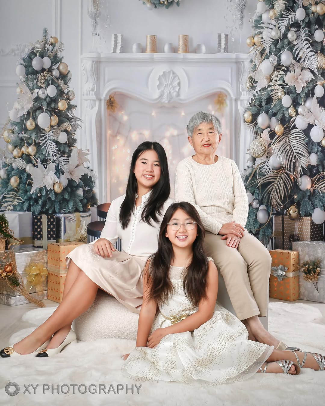 Weihnachts-Schnee-Raum-Dekor-Foto-Hintergründe KAT-57