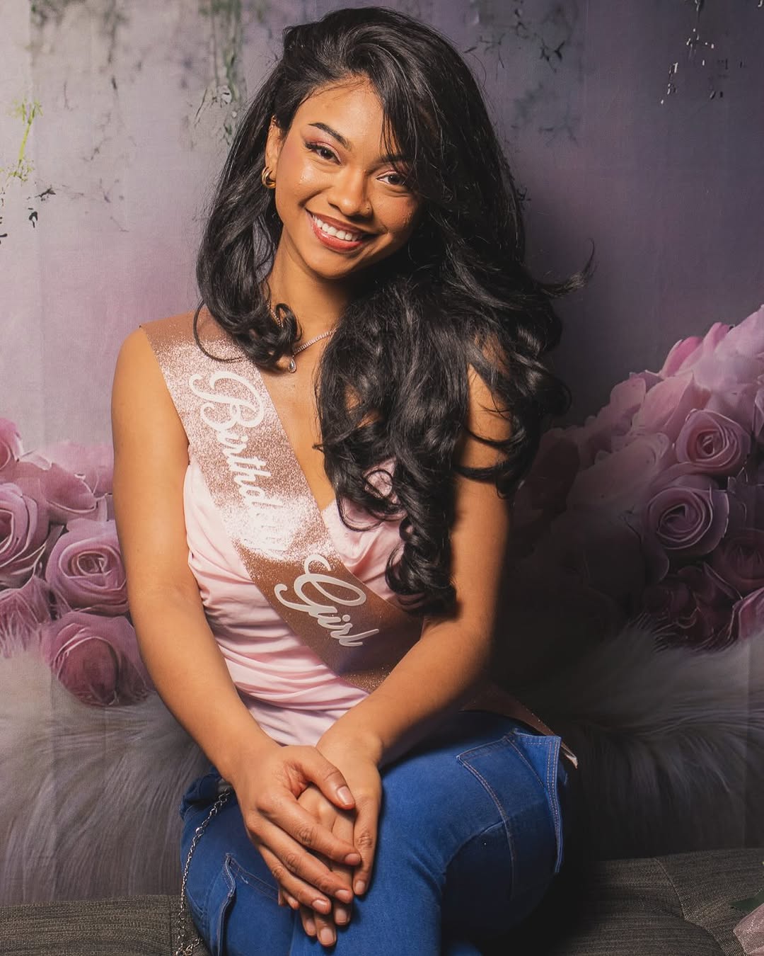 Romantischer floraler Boho Swing Hintergrund RR8-429