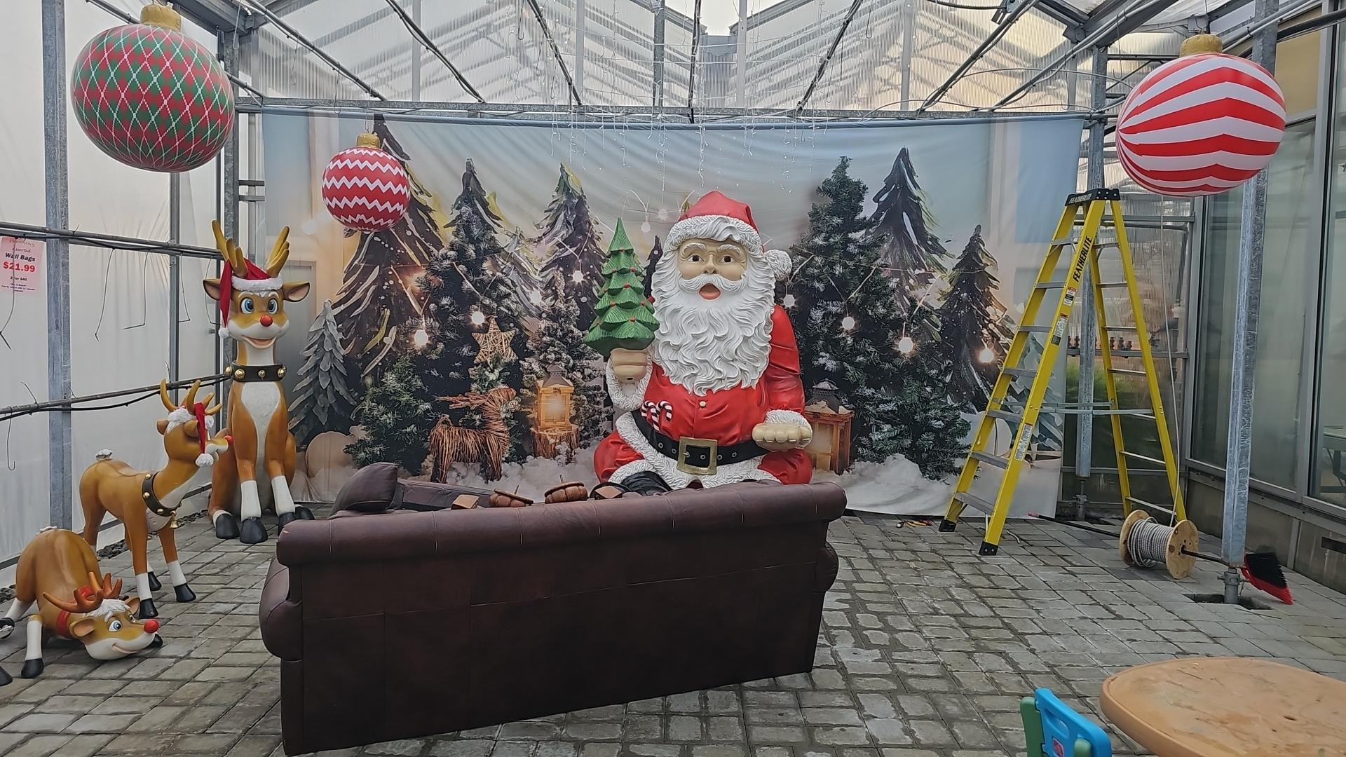 Verschneiter Wald Elch Weihnachtsfotografie Hintergrund M6-90