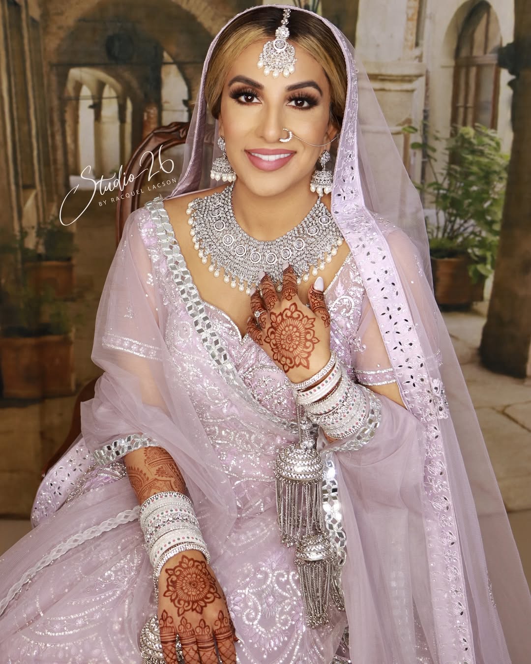 Rundbogen Promenade Grüne Topfpflanzen Foto Kulisse KAT-144