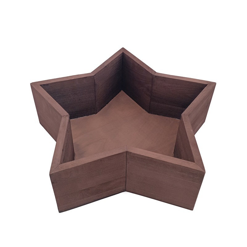 DBackdrop Holzstern Neugeborenen-Fotorequisiten SYPJ3(braun、gelb、weiß)