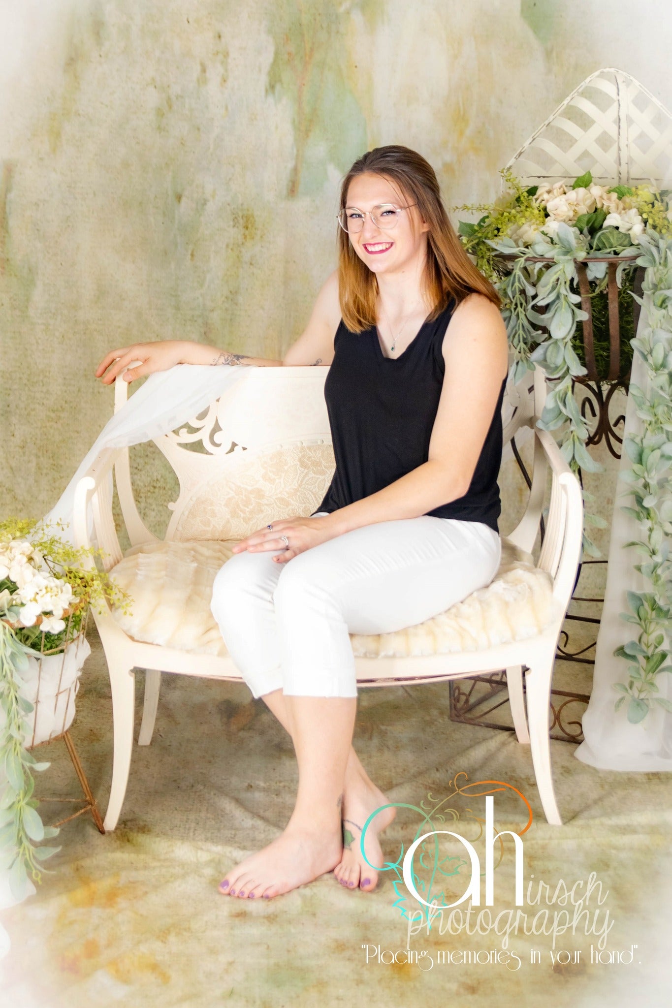 Klassisch Schmutzig sanft Blumen Hintergrund für Fotografie GA-65