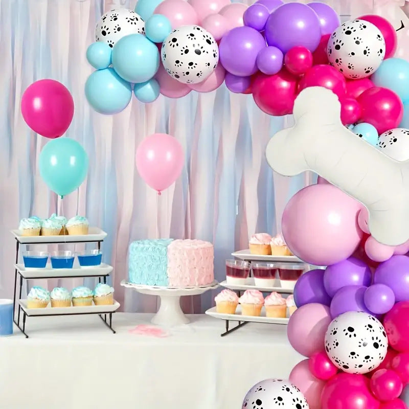 Haustier Hund Knochen Thema Ballon Kette Set Kinder Geburtstag Party Dekoration BA40
