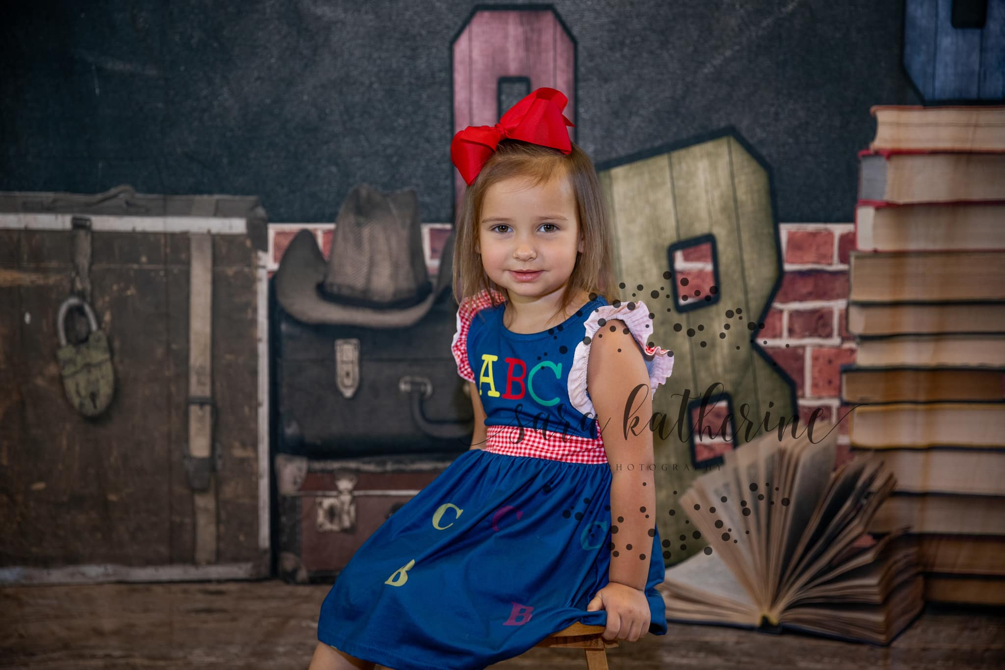 Alphabet Koffer Tafel Schul Hintergrund M5-115