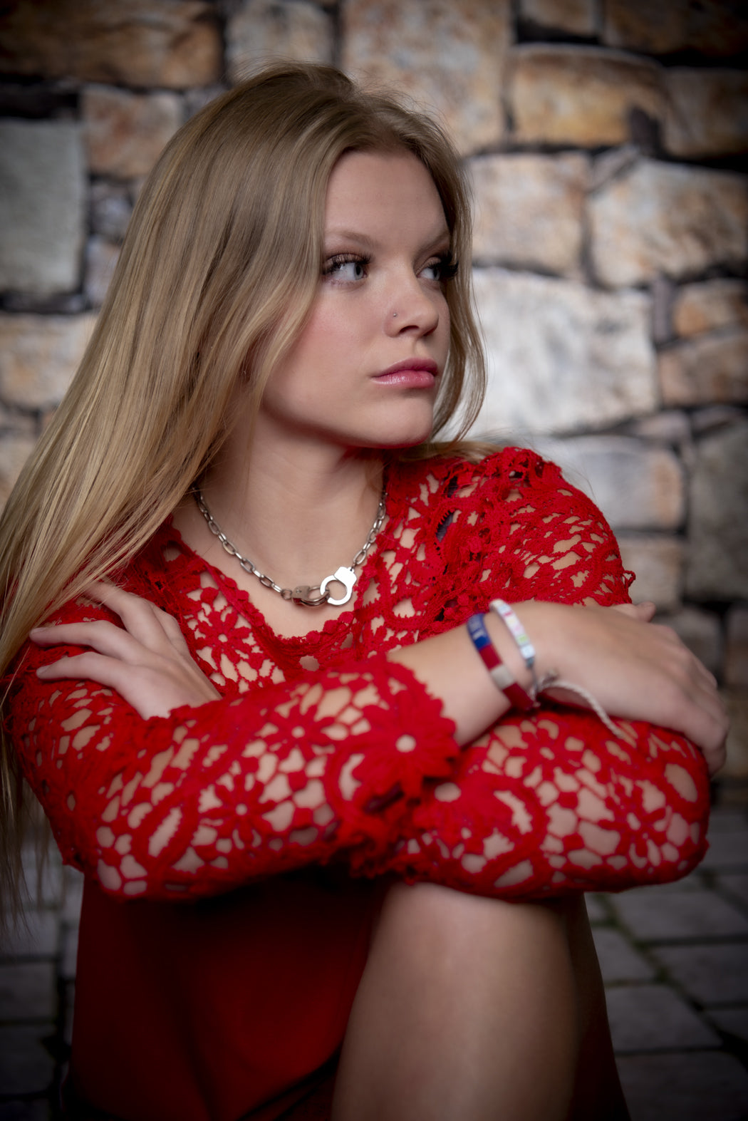 Steinmauer Fotografie Hintergrund für Fotostudio F-1586