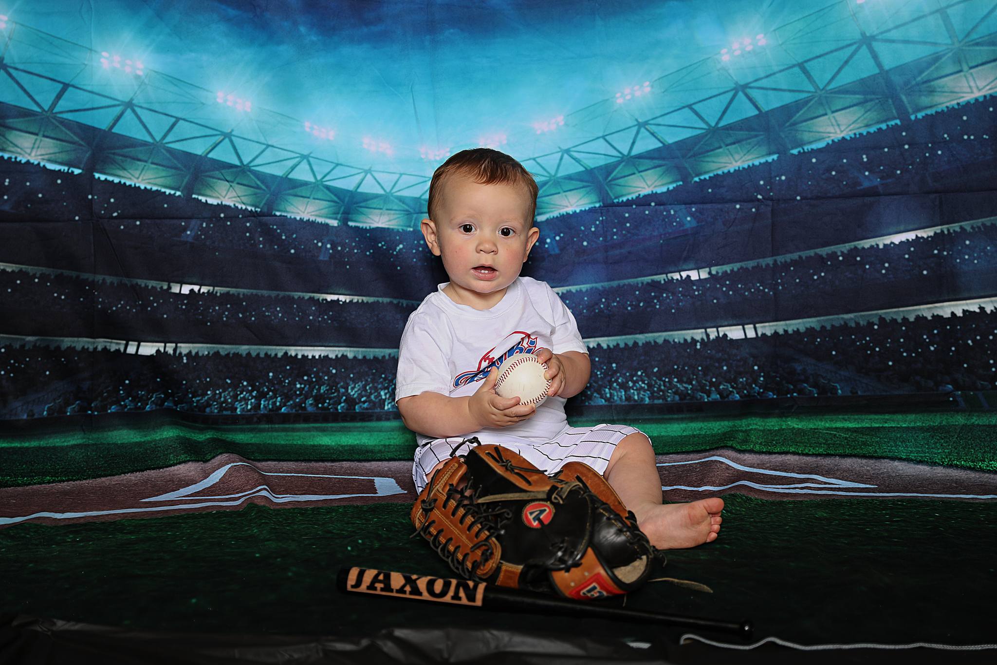 Baseball BallGarden Nacht SpoitLicht Sportspiel Stadion Hintergrund für Fotografie G-280