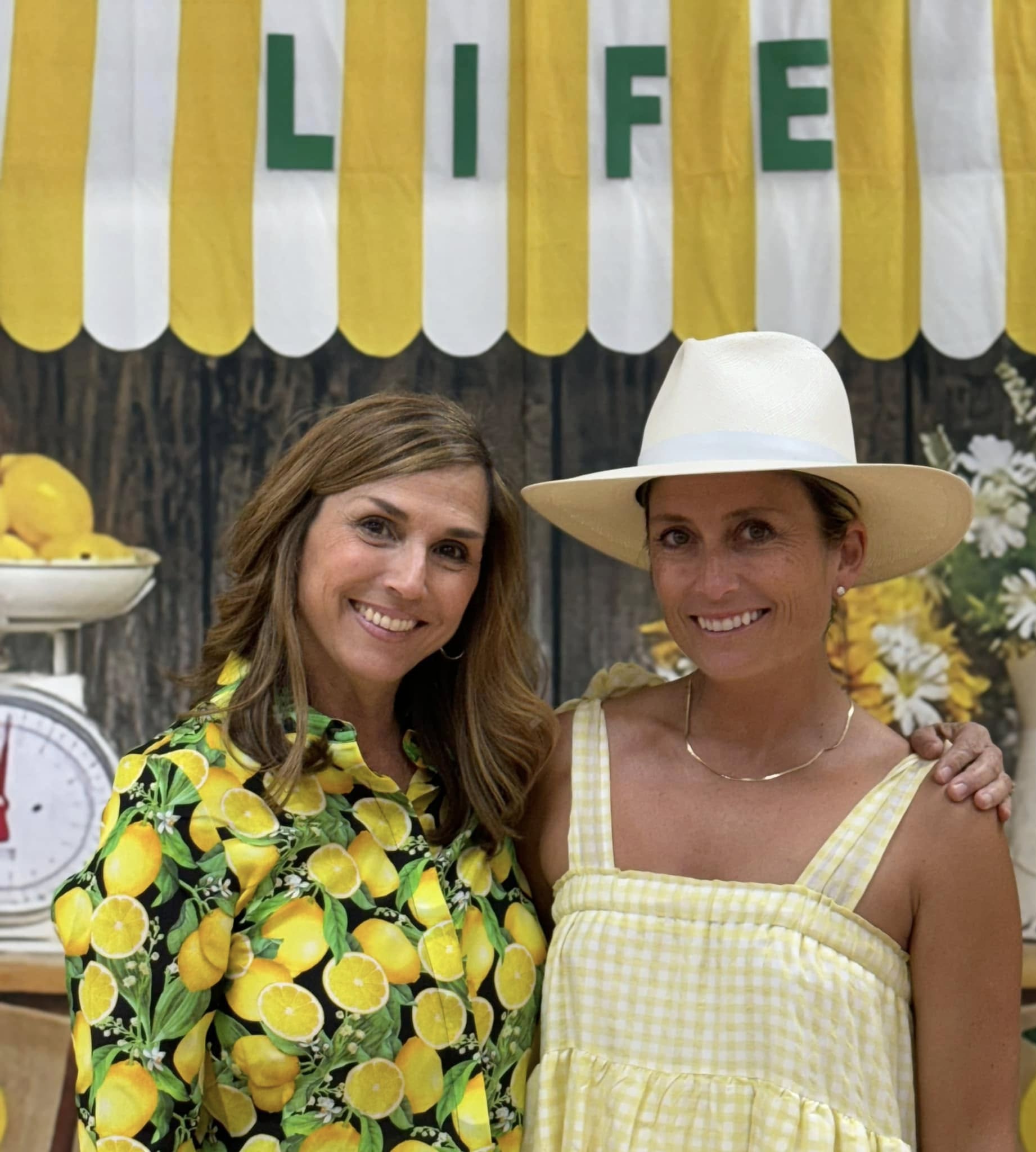 Sommerpromenade Zitrone Verkauf Stand Thema Hintergrund RR3-24