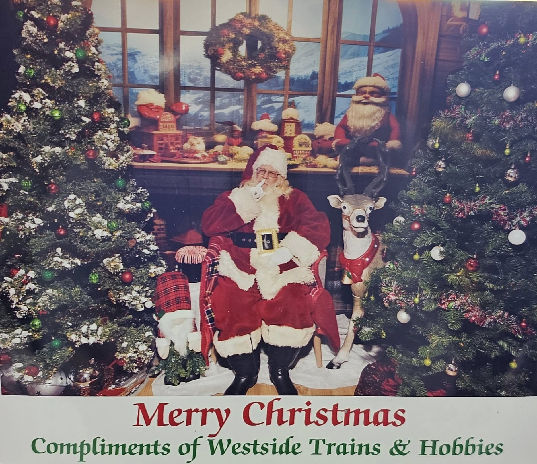 Weihnachtsmann Werkstatt Weihnachten Hintergrund RR7-794
