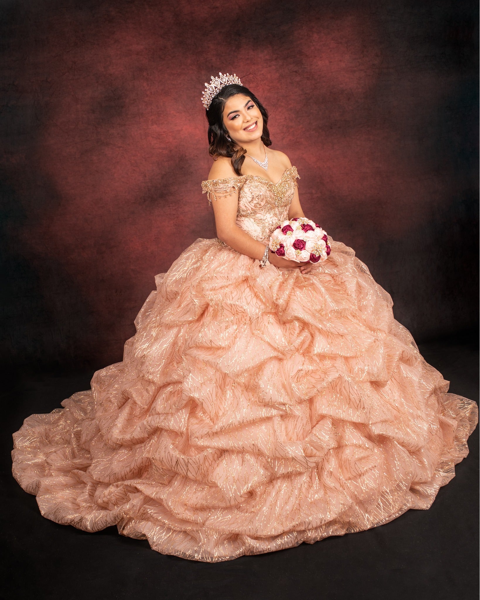 Dunkelroter abstrakte Textur Porträtfotografie Hintergrund SH228