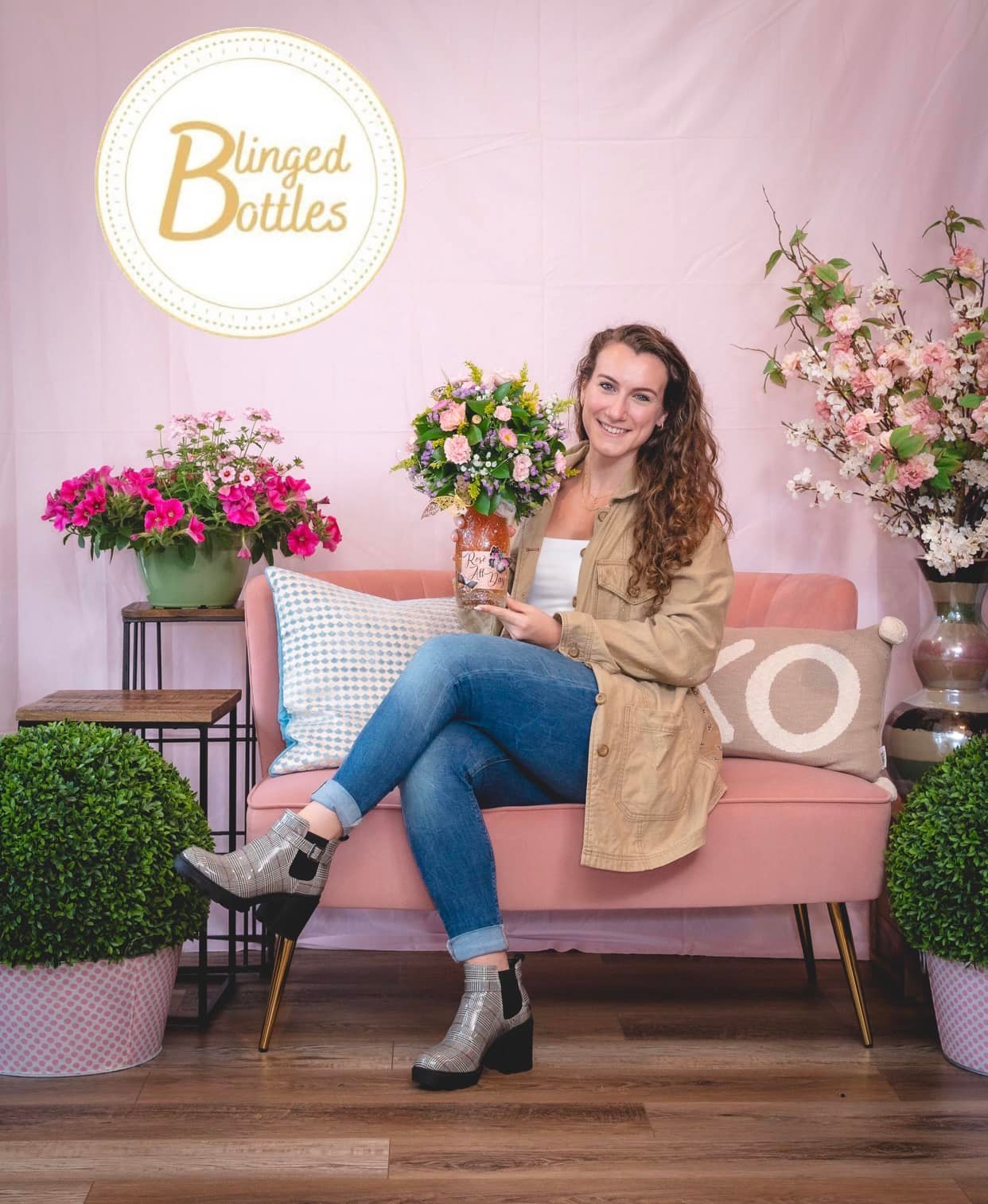 Blush Pink Fotografie Hintergrund für Studio SC1