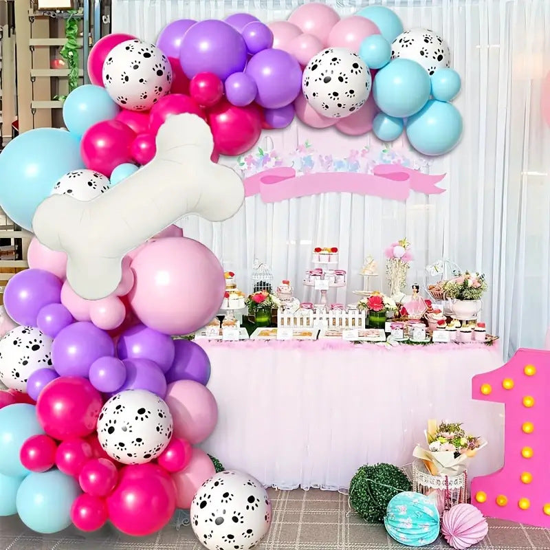Haustier Hund Knochen Thema Ballon Kette Set Kinder Geburtstag Party Dekoration BA40