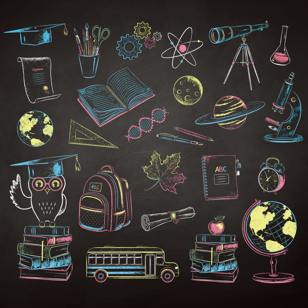 Back to School Schulleben Fotohintergrund BRP7-2