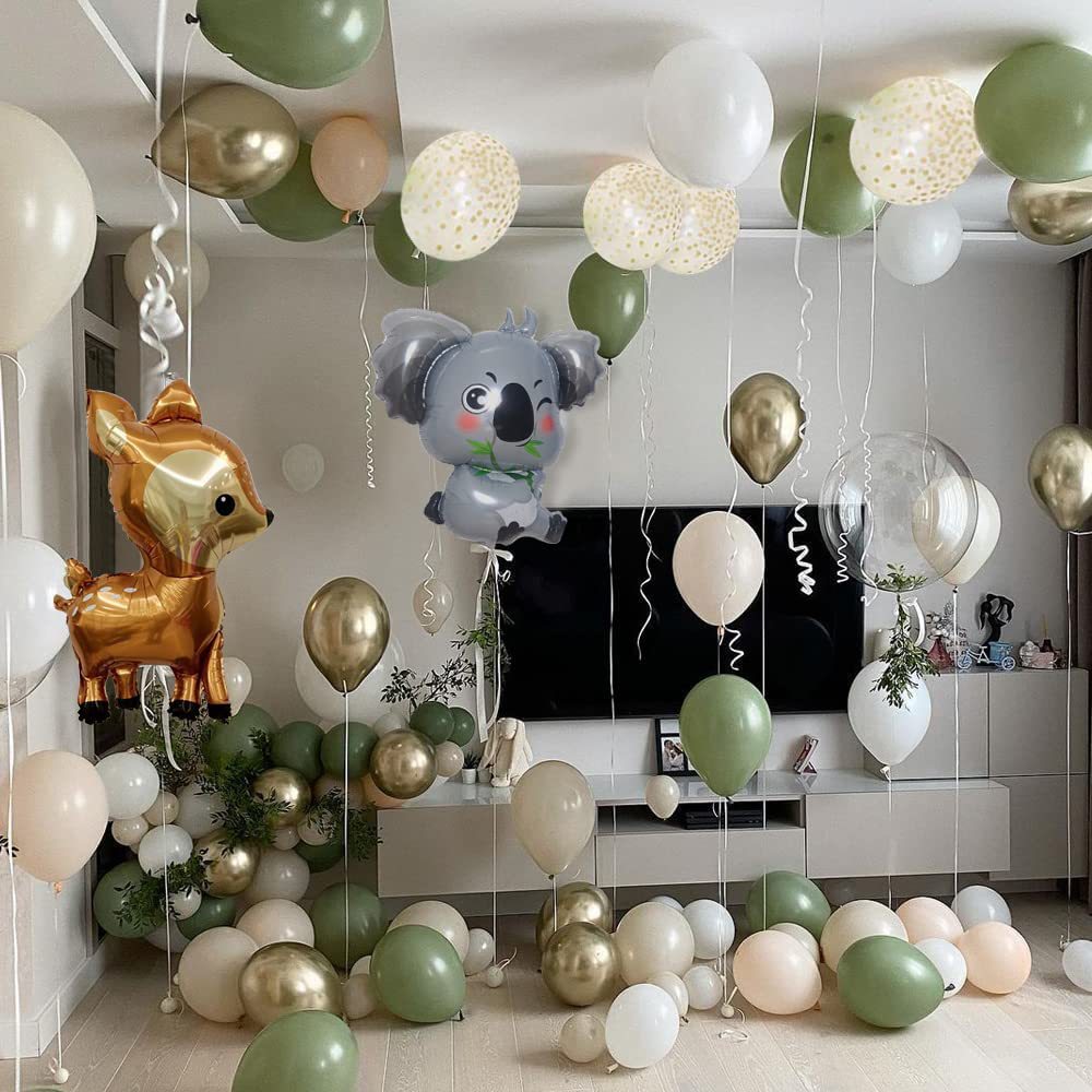 Tierische Geburtstagsparty Ballonkette Tropisch Grün Dschungel Bogen Set BA32