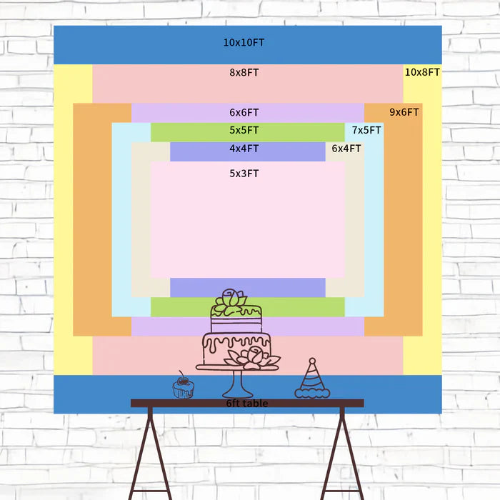 Personalisierte Geburtstag Backdrops Glitzernde Ballon 18. Backdrop BRP2-232