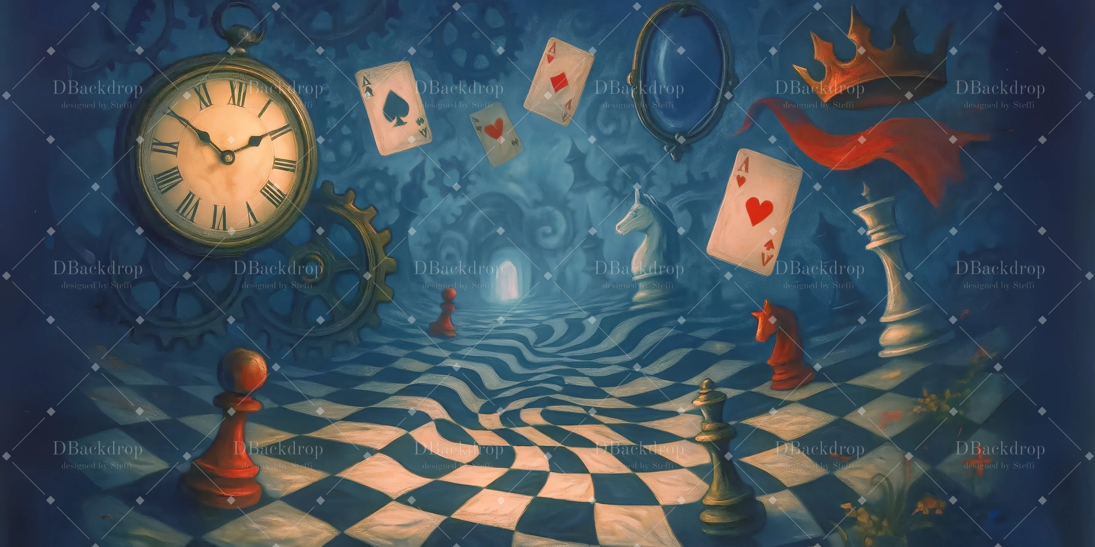 Professionelle Bühnenhintergründe „Alice's Dream“ Tanzhintergrund CSH59-T20