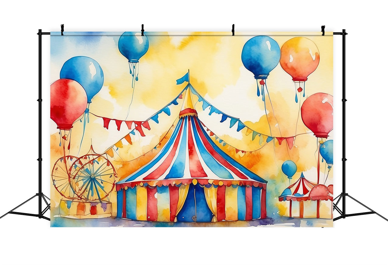 Zirkuszelt Backdrop Karneval Wimpel Dekorationen Backdrop BRP1-170