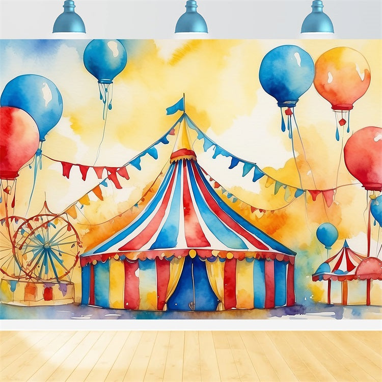 Zirkuszelt Backdrop Karneval Wimpel Dekorationen Backdrop BRP1-170