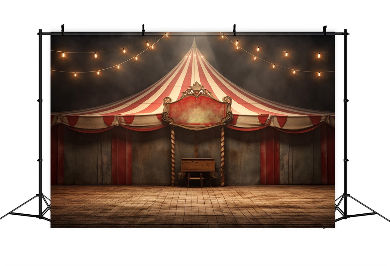 Zirkus-Themen-Hintergrundkulisse Rot-Weiß-Zelt-Hintergrundkulisse BRP1-173