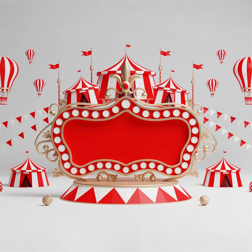 Karneval Zelt Backdrop Dekoration Bühne Roter Rahmen Backdrop BRP1-195