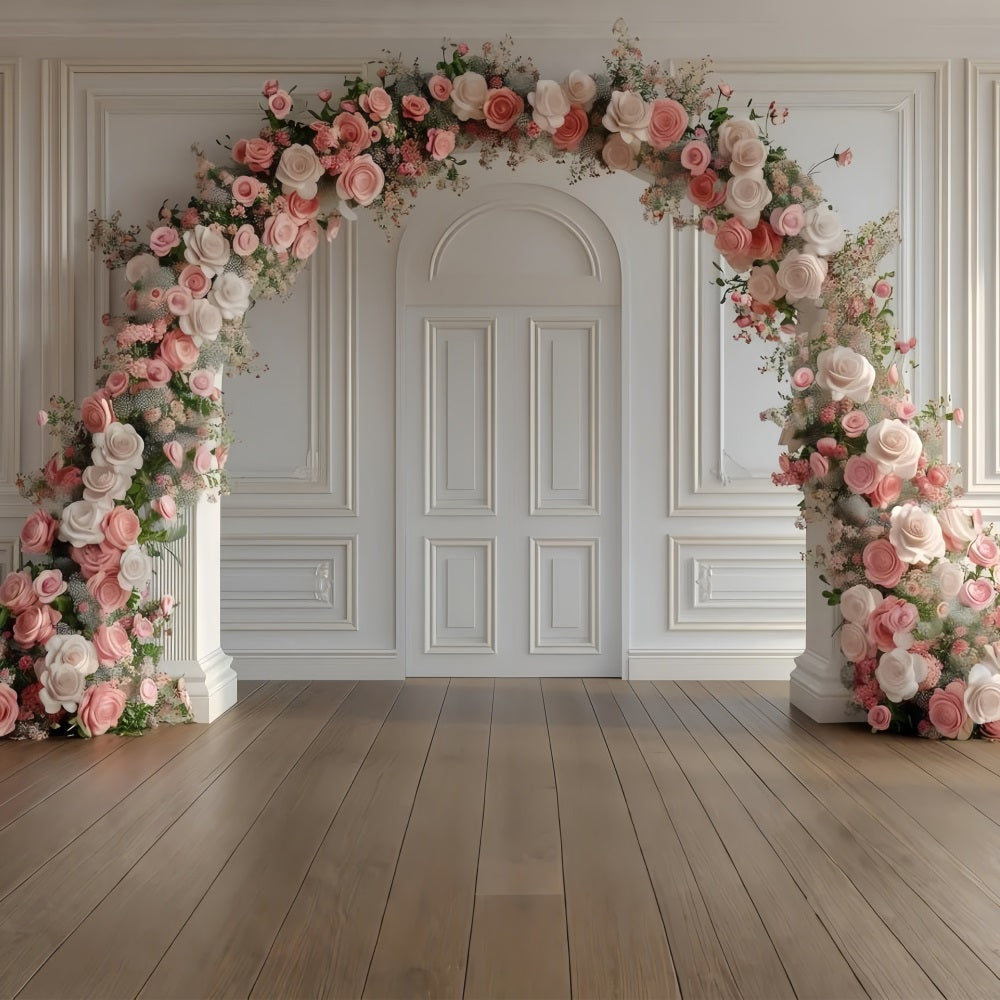 Blume Fotohintergrund Rosa Rose Bogen Eleganz Hintergrund BRP1-499