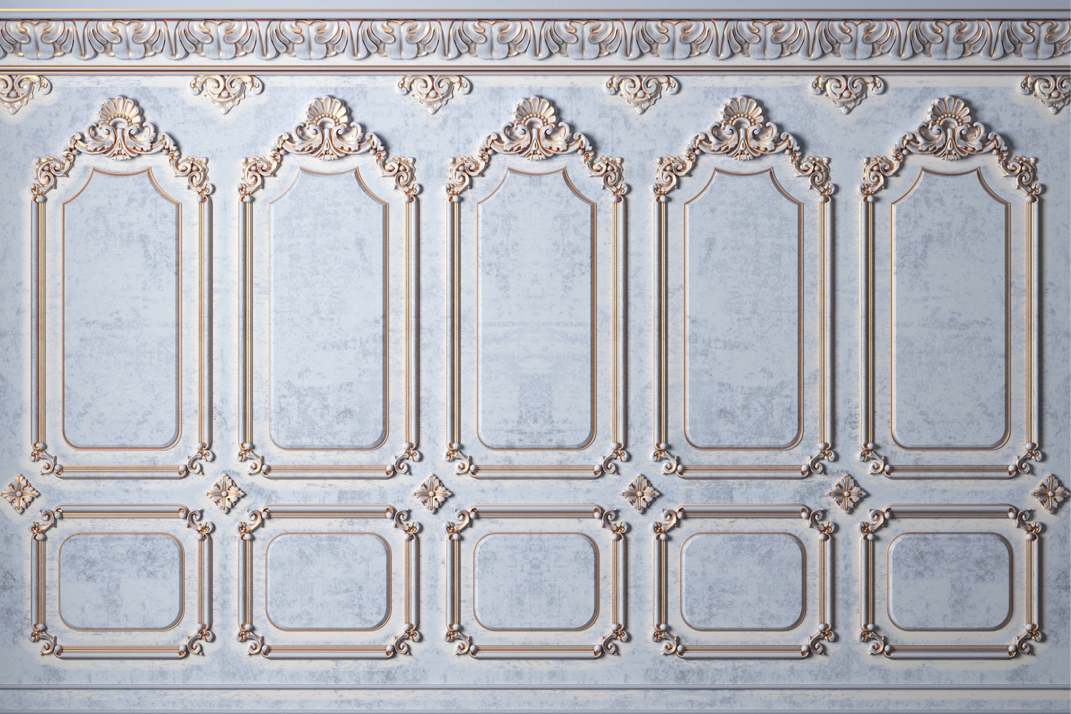 Blauer Retro-Hintergrund Raffinierter Vintage-Wandhintergrund BRP10-274