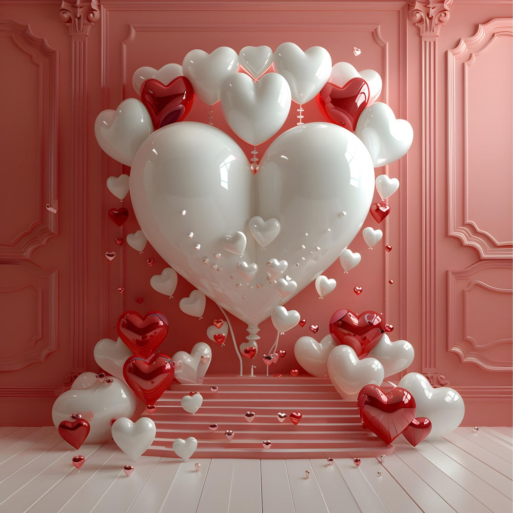Retro Thema Hintergrund Herz Ballon Hintergrund BRP10-286