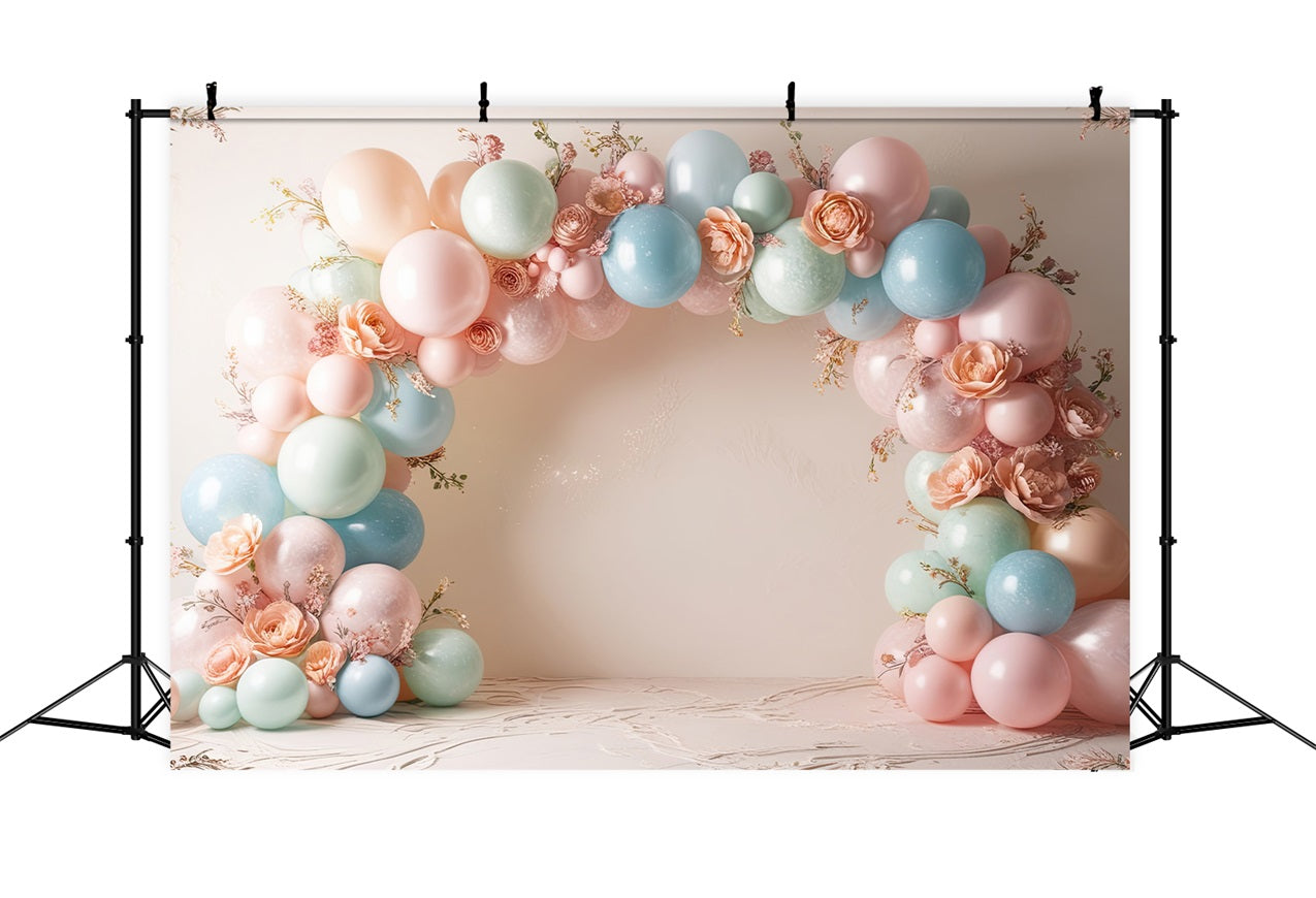 Geburtstag Hintergrund Diy Ballons Blumen Hintergrund BRP10-367