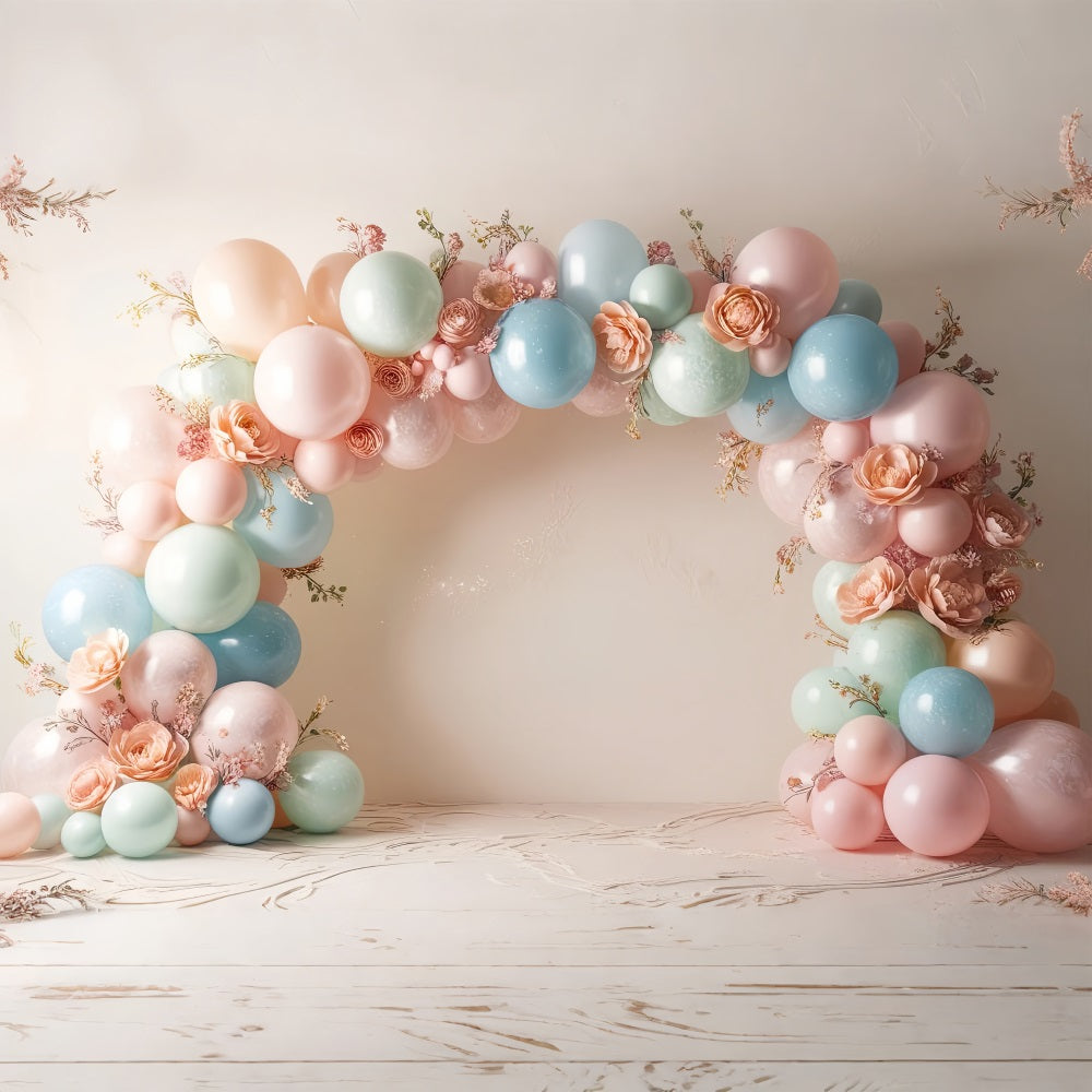 Geburtstag Hintergrund Diy Ballons Blumen Hintergrund BRP10-367
