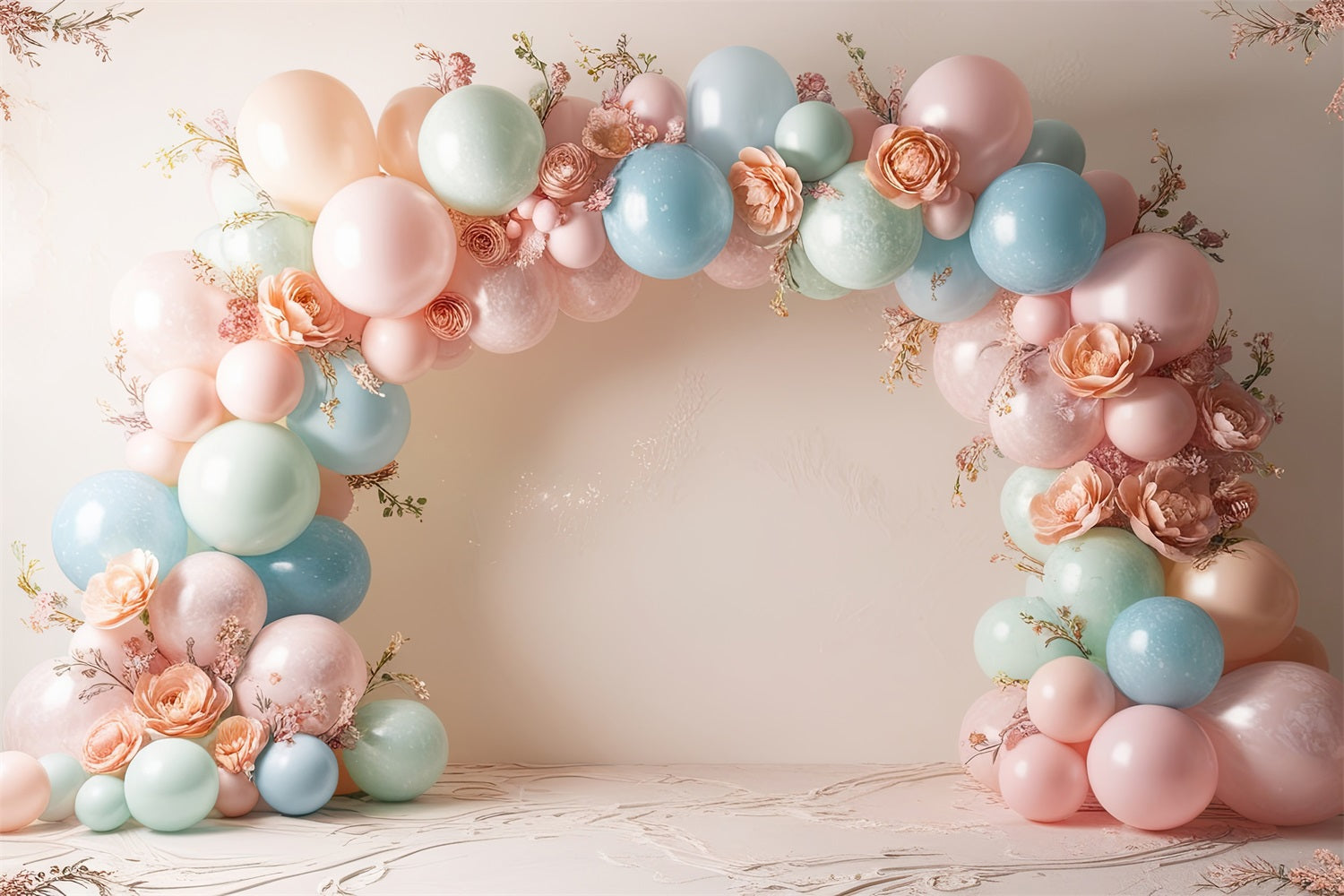 Geburtstag Hintergrund Diy Ballons Blumen Hintergrund BRP10-367