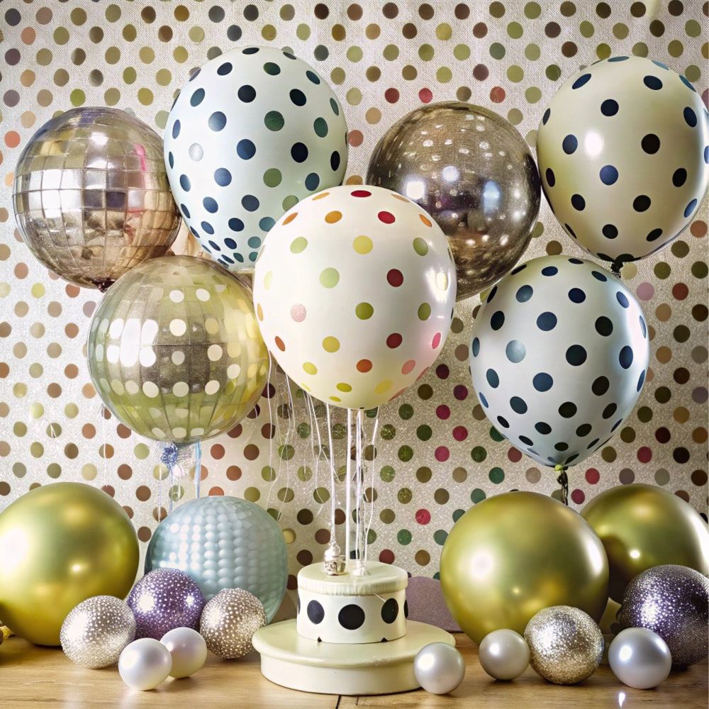 Kindergeburtstag Hintergrund Polka Dot Ballon Hintergrund BRP10-382