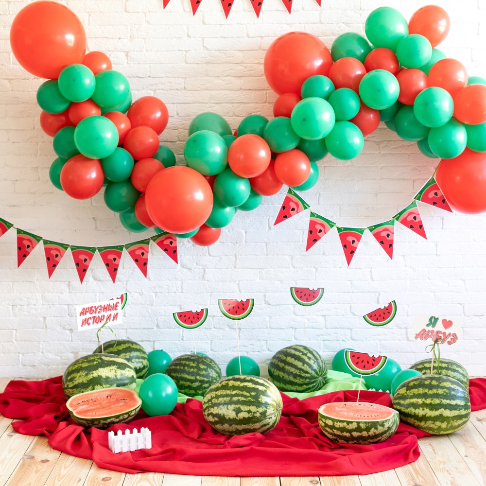 Sommer Geburtstag Hintergrund Wassermelone Ballon Hintergrund BRP10-388