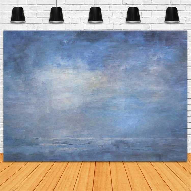 Backdrop für Mutterschaft Fotoshooting Abstrakt Blau Textur Wand Hintergrund BRP12-14