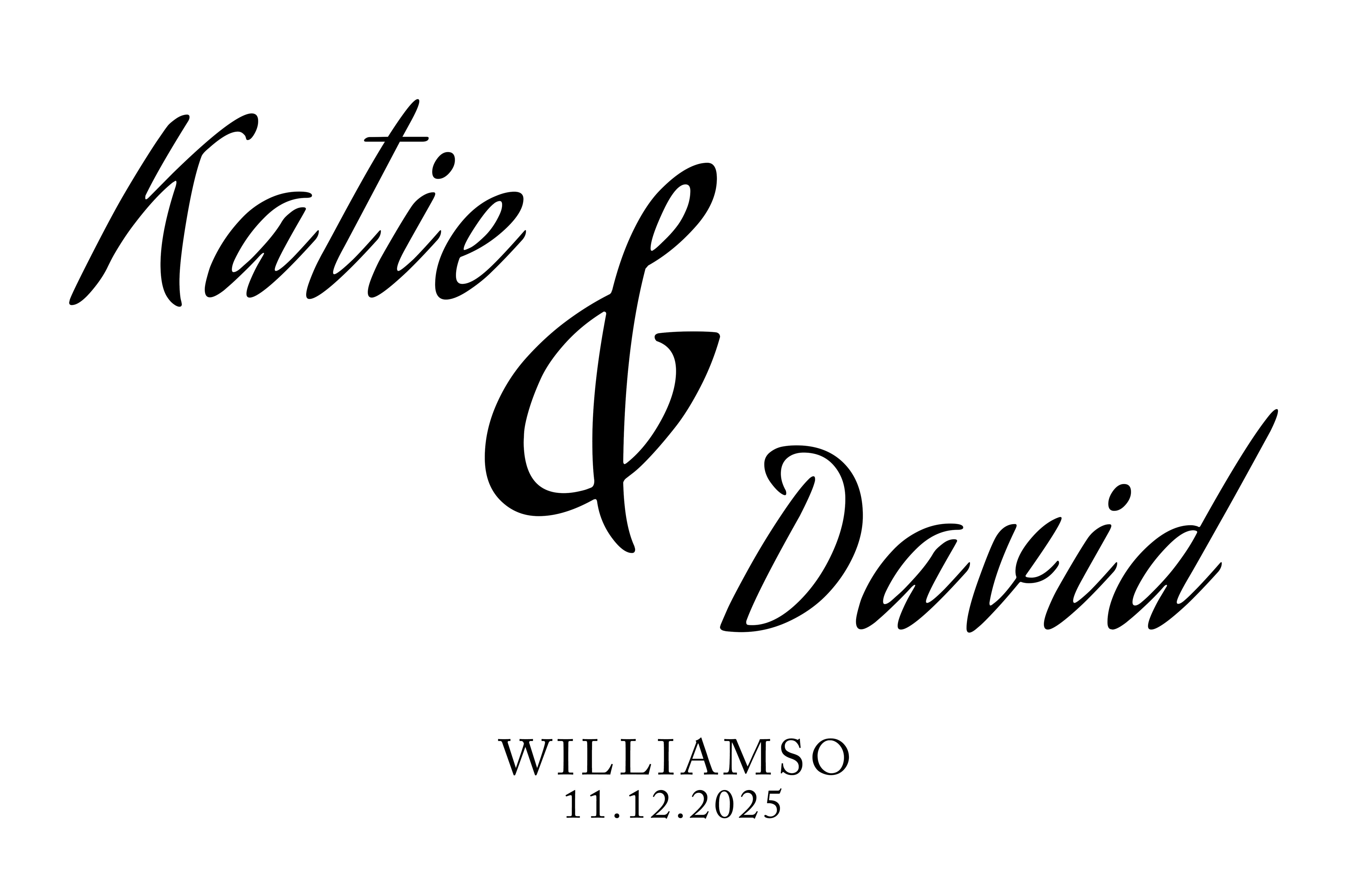 Personalisierte Backdrop Hochzeit Klassisch Schwarz Weiß Name Hintergrund BRP12-371