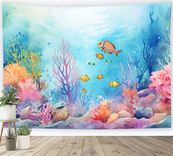 Backdrop Meerjungfrau Bunte Unterwasserwelt Backdrop BRP12-55