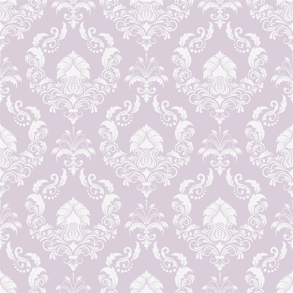 Damast Backdrop Fotografie Weiches Lavendel Blumenmuster Backdrop BRP12-606