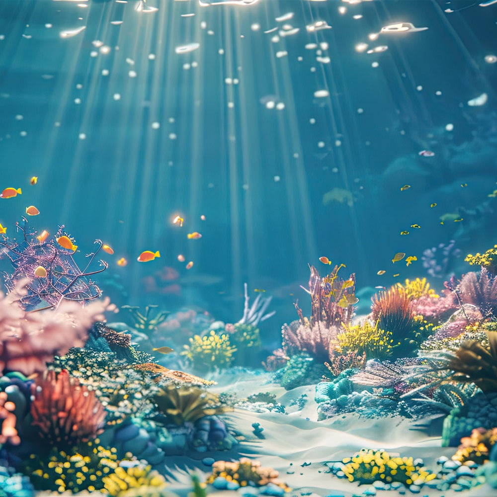 Meerjungfrau Backdrops Ozeanischer Weg Korallenriff Backdrop BRP12-62