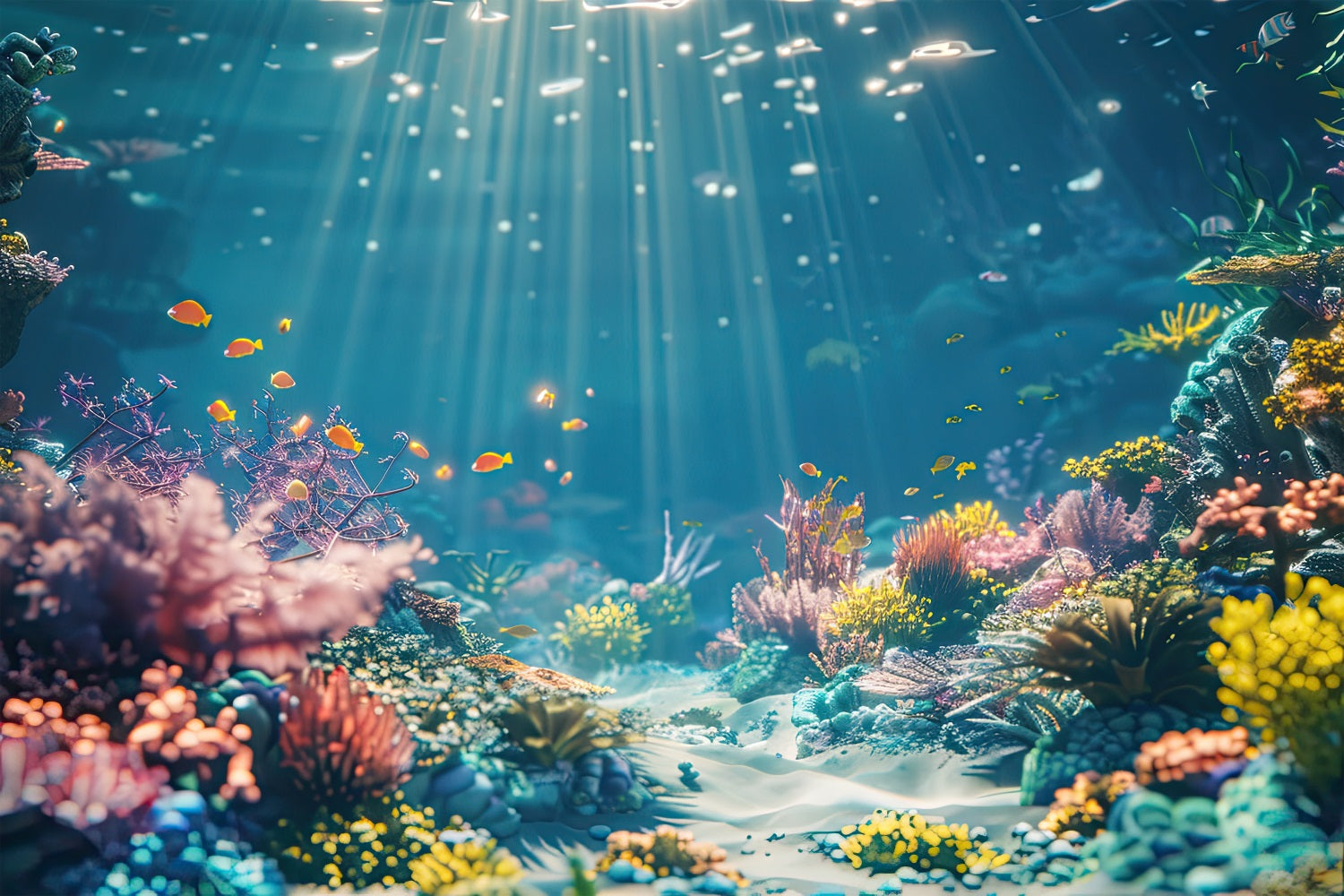 Meerjungfrau Backdrops Ozeanischer Weg Korallenriff Backdrop BRP12-62