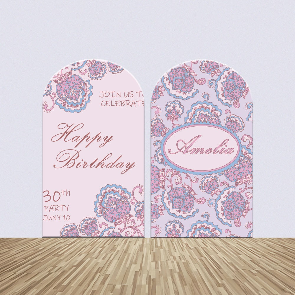 Geburtstag Backdrop Custom 30. Floral Bogen Backdrop Kit BRP2-181