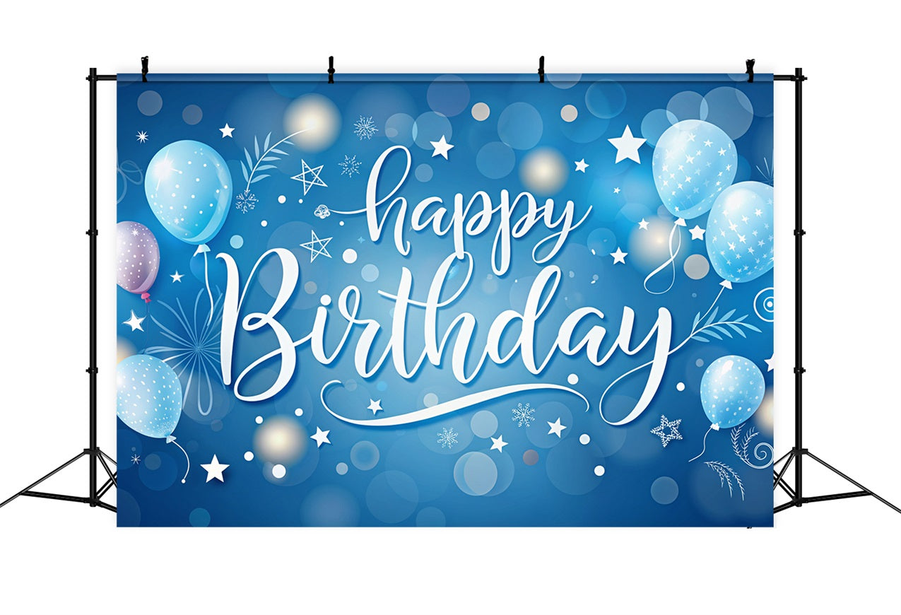 Personalisierte Backdrop Geburtstag Starlight Blue Ballon Backdrop BRP2-240