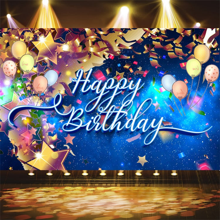 Personalisierte Backdrops Geburtstag Golden Starlight Ballon Backdrop BRP2-241