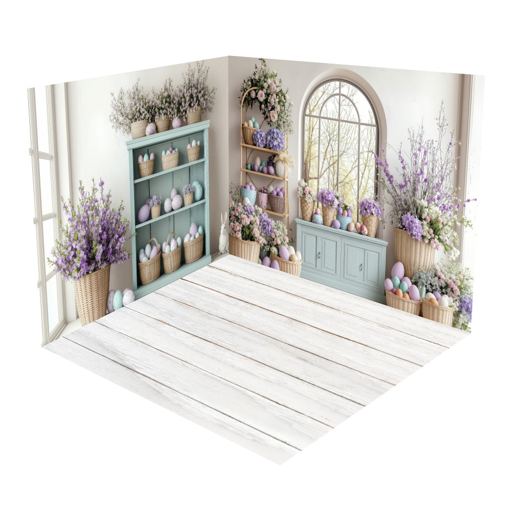 Lavendel Pastell Osterei Backdrop Zimmerset BRP2-25