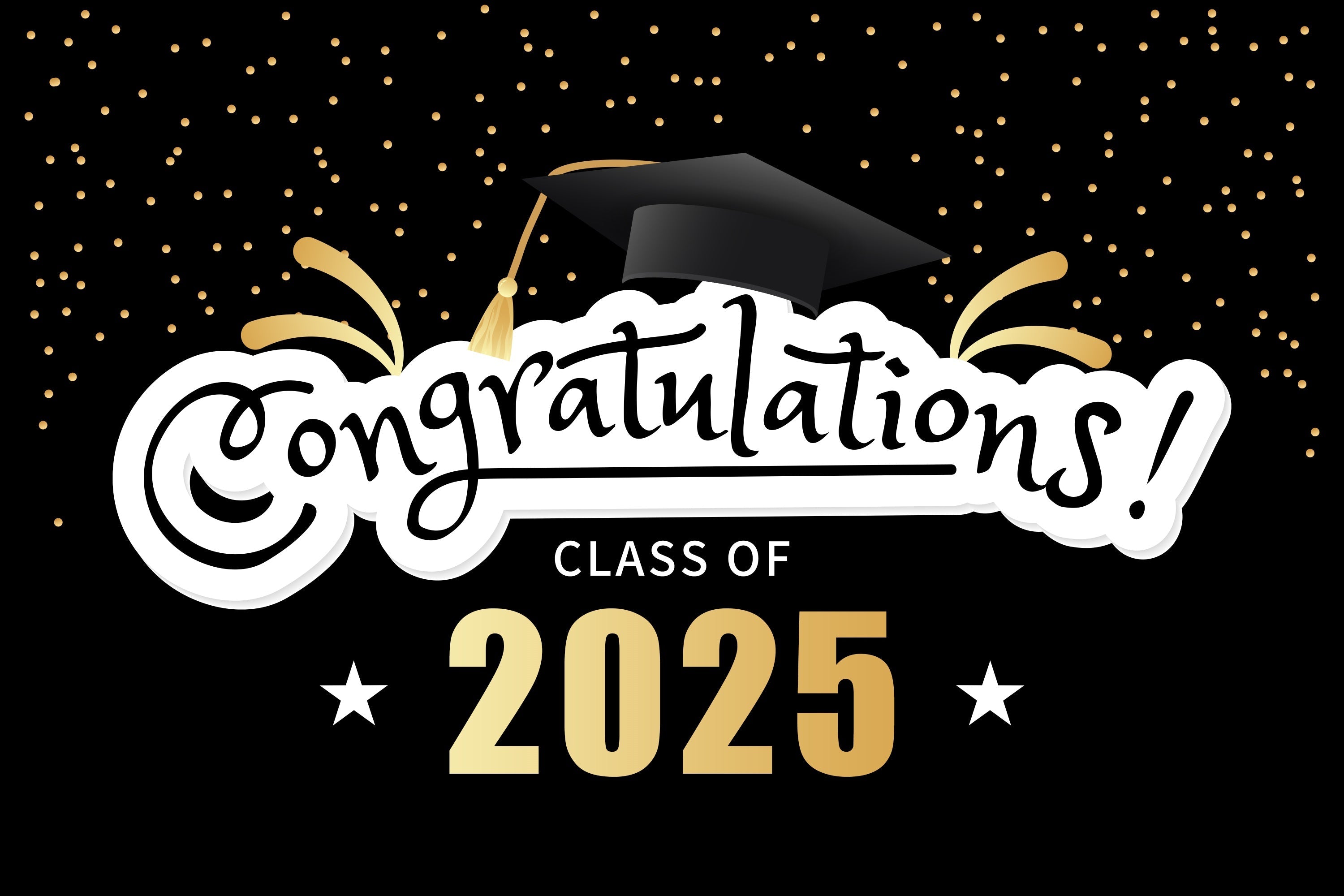 Graduation Picture Backdrop Schimmernde Sterne Graduation Party Backdrop BRP2-264