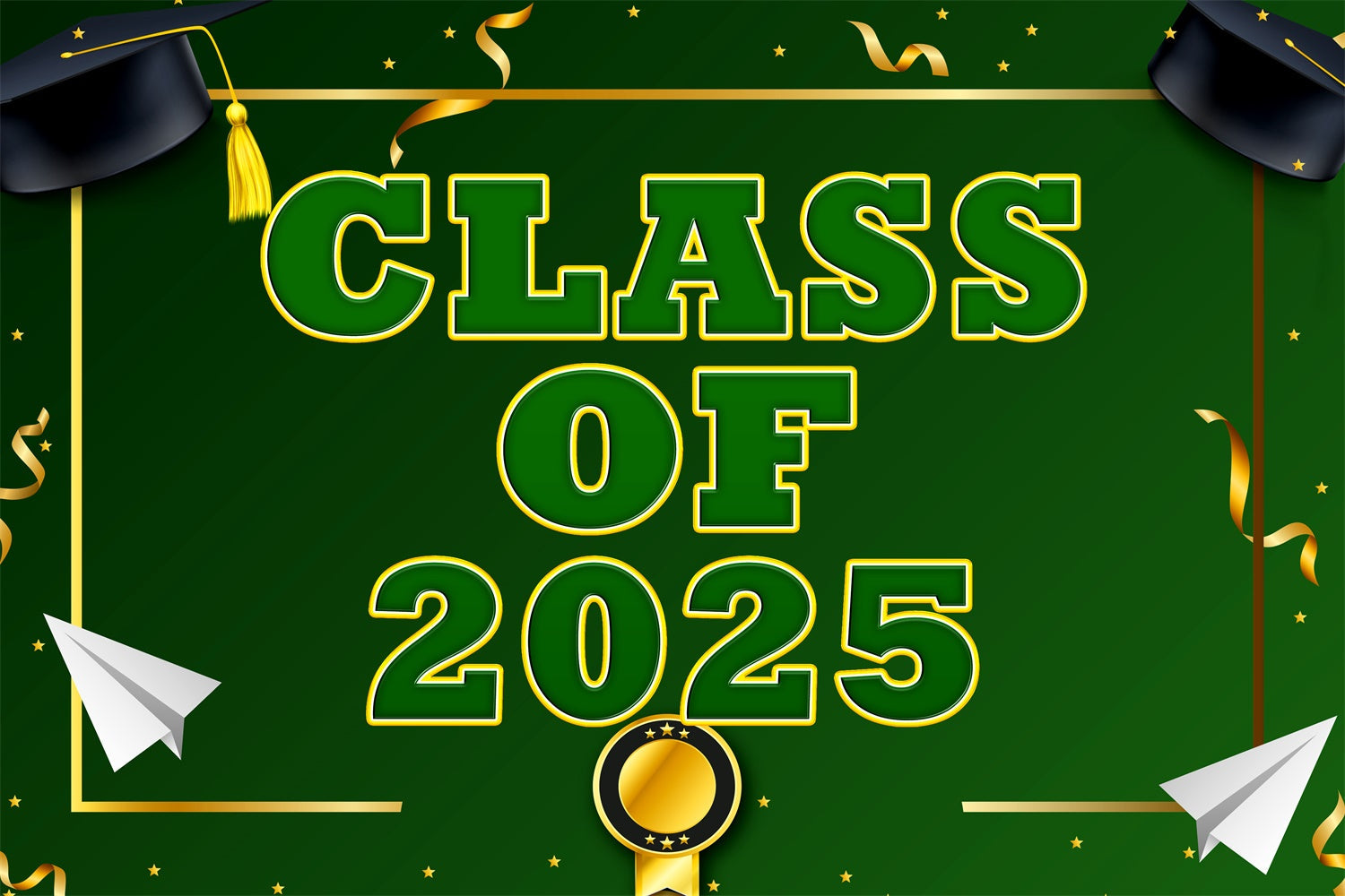 Abschlussfeier Fotohintergrund Ideen Waldgrün 2025 Abschlussfeier Hintergrund BRP2-274