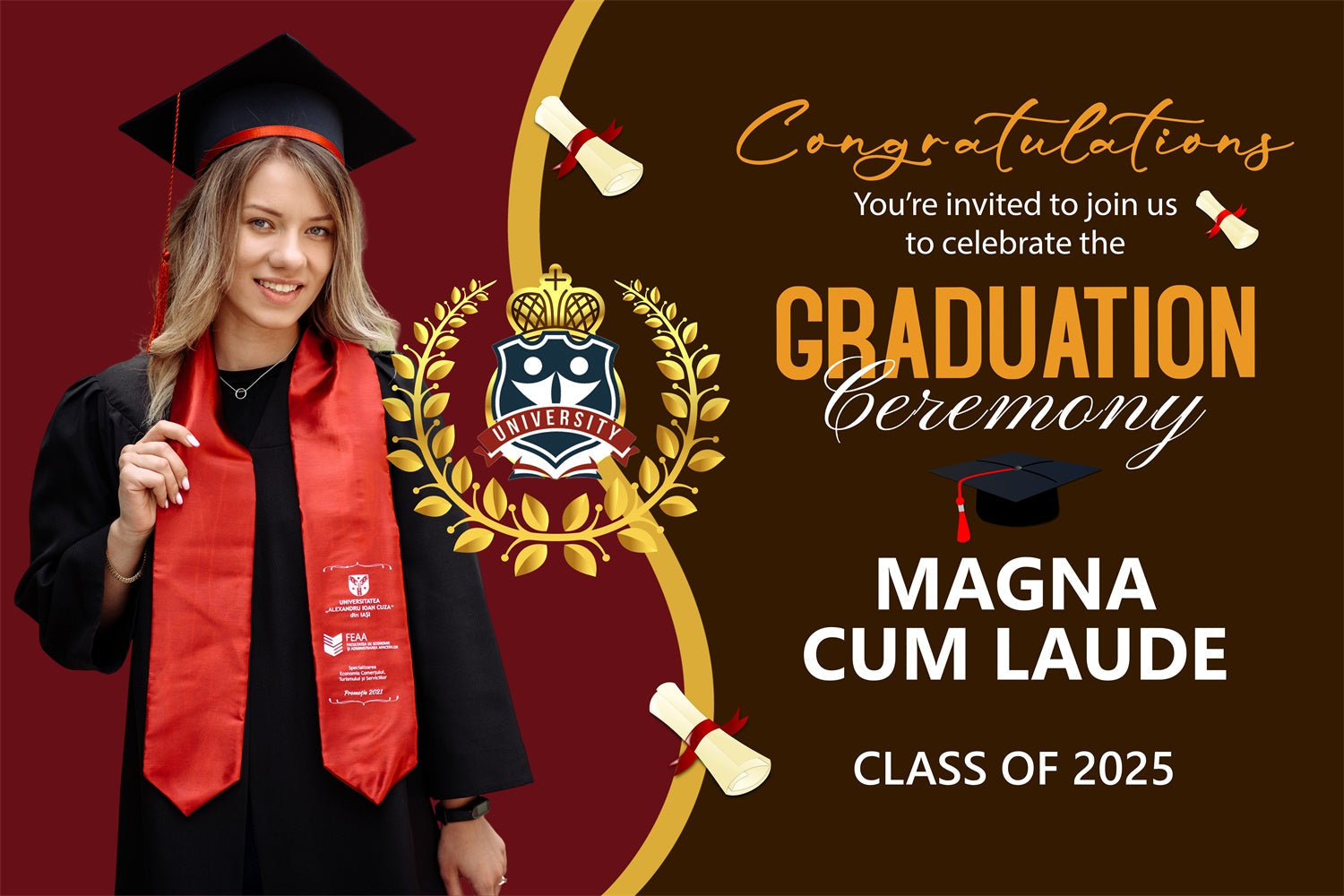 Individueller Hintergrund für Abschlussfeier University Honors Abschlussfeier Hintergrund BRP2-282