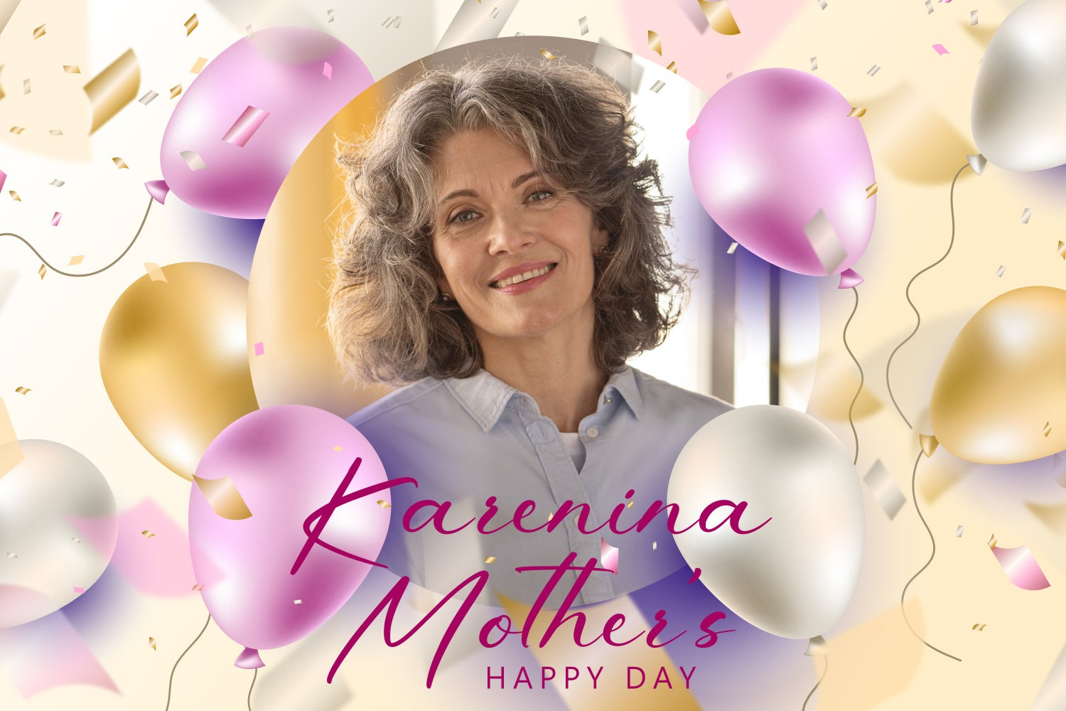 Muttertag Backdrop Ballon Feier Personalisierte Backdrop BRP3-113