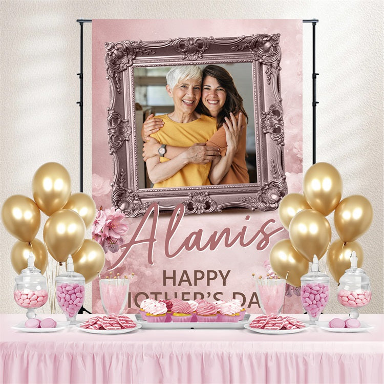 Muttertag Backdrop Vintage Frame Floral Custom Backdrop BRP3-116